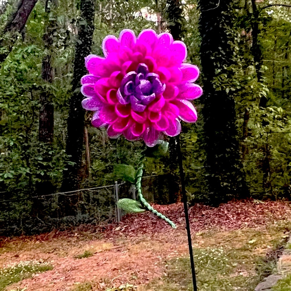 Wreath Flower Handmade Punk Purple